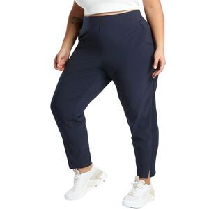 Athleta NWT Brooklyn Ankle Pant Navy Plus Size 24 Mid Rise Stretch Panels Travel